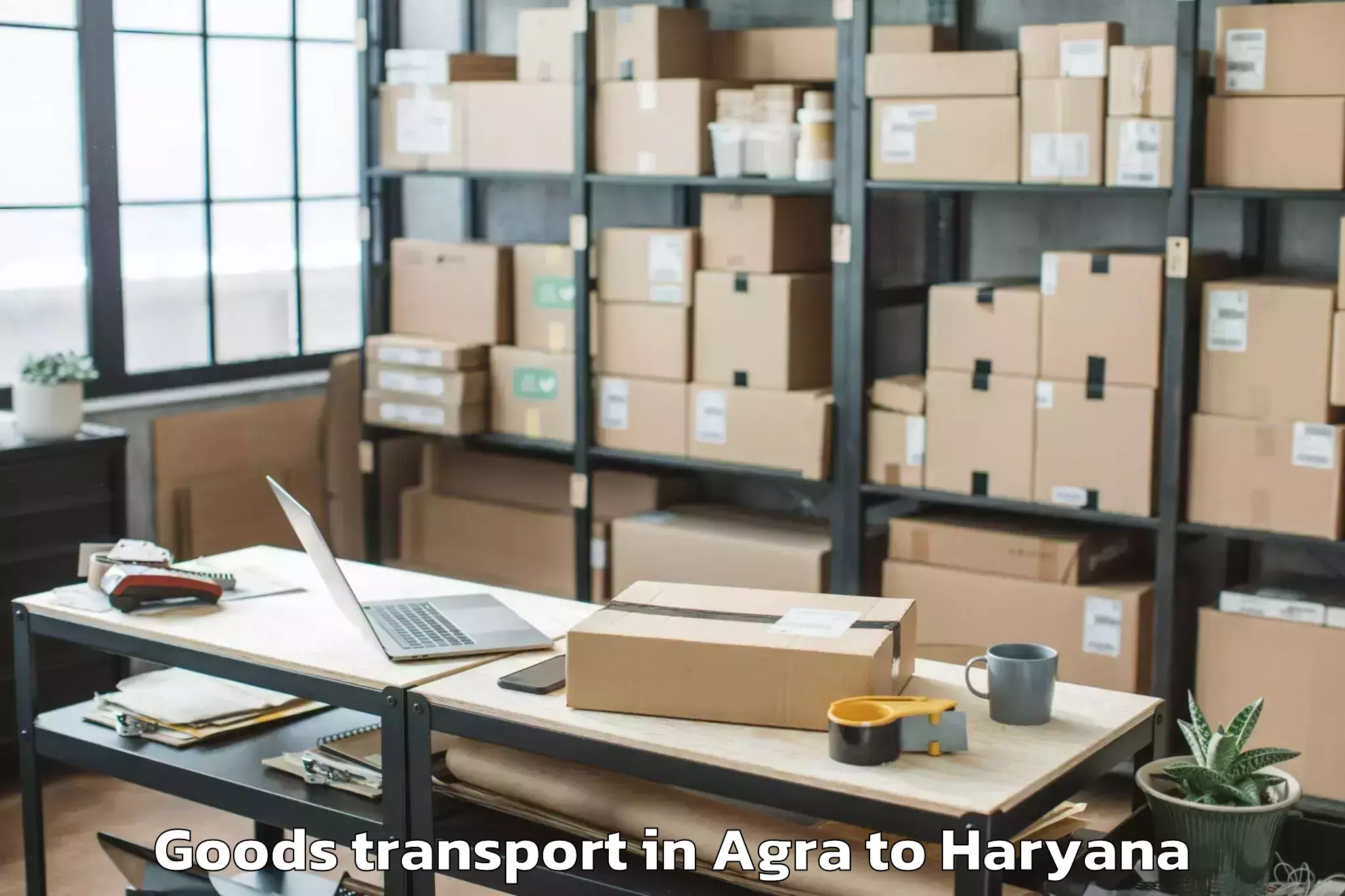 Book Your Agra to Bhiwani Goods Transport Today